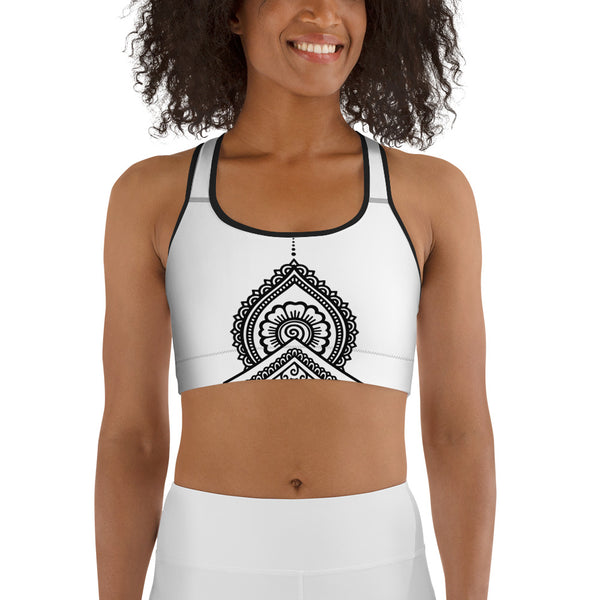 FLOW WHITE SPORTS BRA