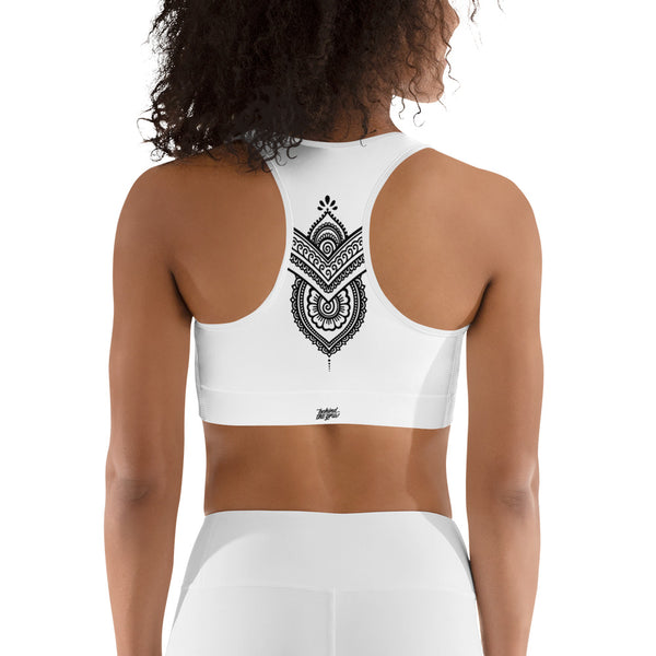 FLOW WHITE SPORTS BRA