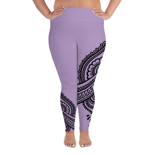 LAVENDER LOTUS CURVACEOUS LEGGINGS