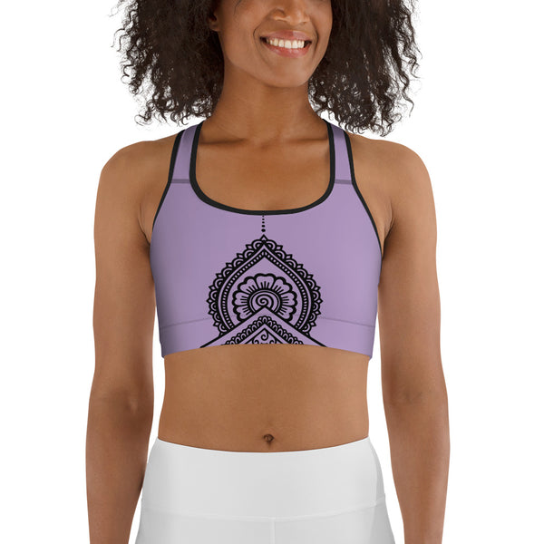 LAVENDER LOTUS SPORTS BRA