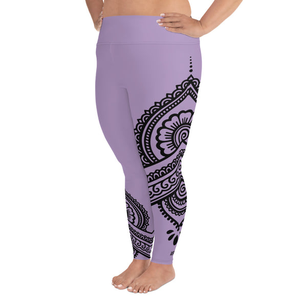 LAVENDER LOTUS CURVACEOUS LEGGINGS