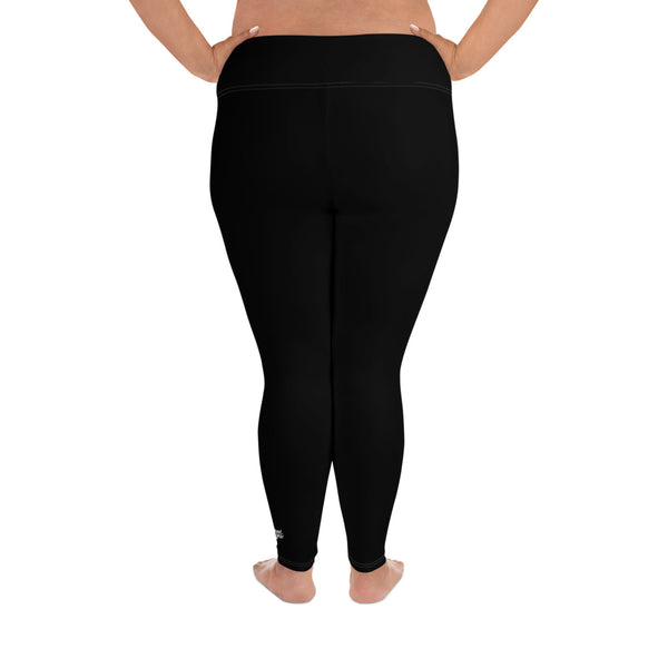 SOLID BLACK CURVACEOUS LEGGINGS
