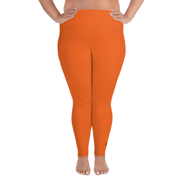 BURNT ORANGE CURVACEOUS LEGGINGS