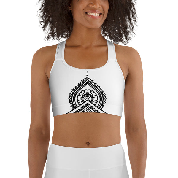 FLOW WHITE SPORTS BRA