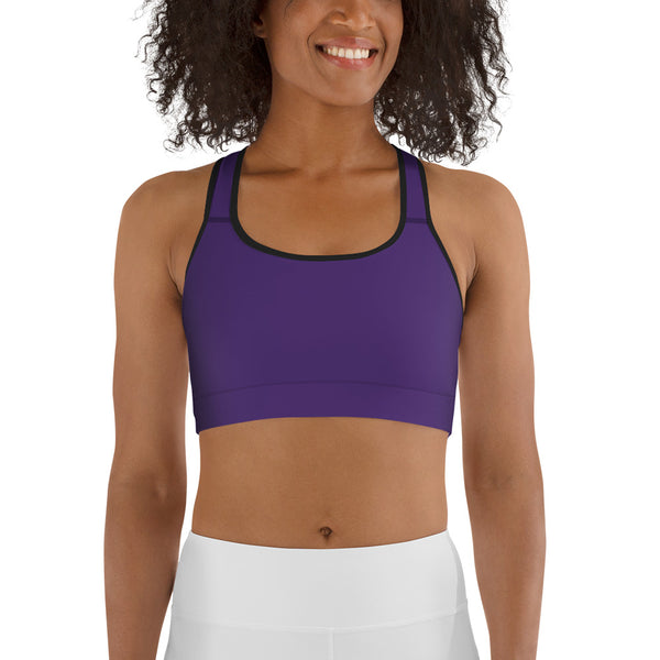 DEEP PURPLE SPORTS BRA