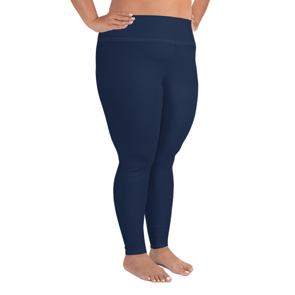 NAVY CURVACEOUS LEGGINGS