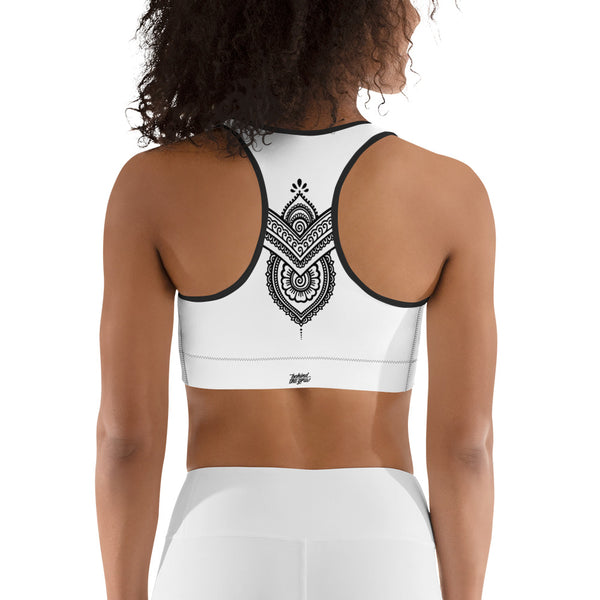 FLOW WHITE SPORTS BRA