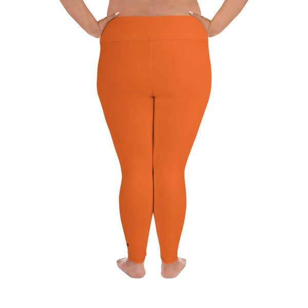 BURNT ORANGE CURVACEOUS LEGGINGS