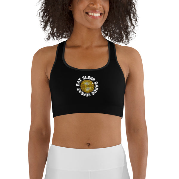 EAT, SLEEP, DANCE SPORTS BRA