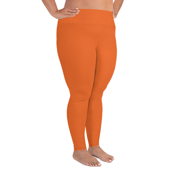 BURNT ORANGE CURVACEOUS LEGGINGS