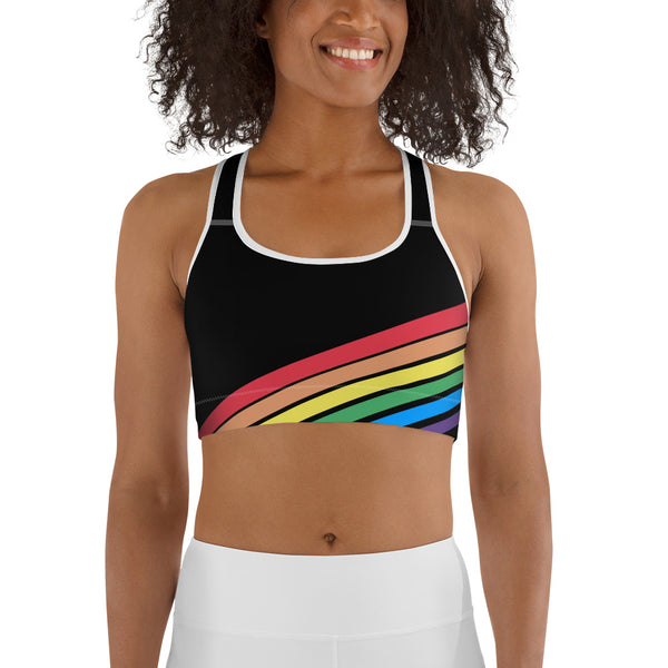 RAINBOW LOVE SPORTS BRA