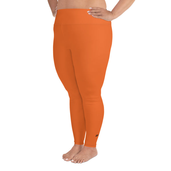 BURNT ORANGE CURVACEOUS LEGGINGS