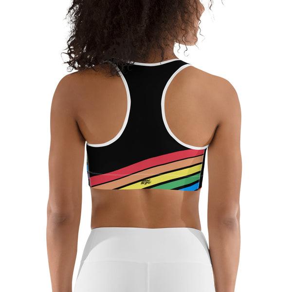 RAINBOW LOVE SPORTS BRA