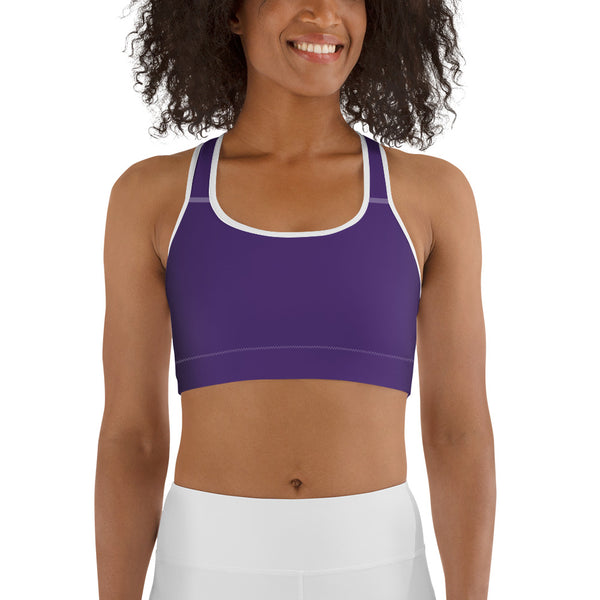 DEEP PURPLE SPORTS BRA