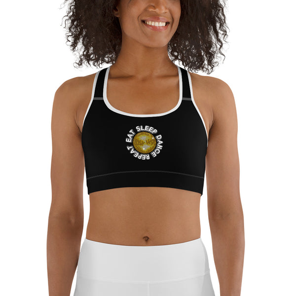 EAT, SLEEP, DANCE SPORTS BRA