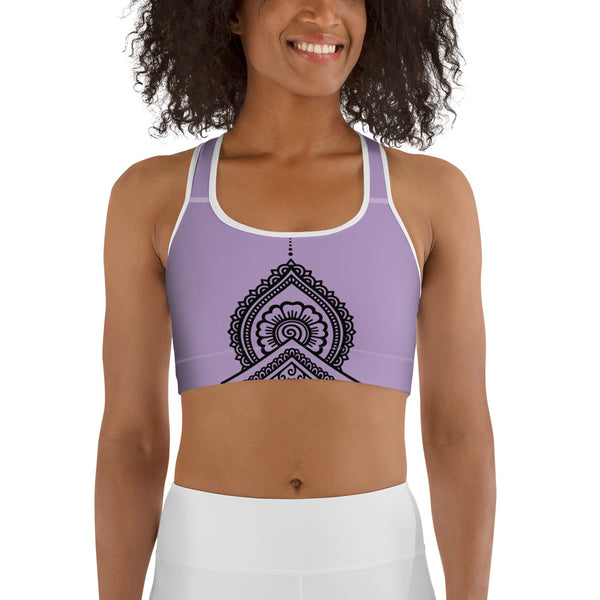 LAVENDER LOTUS SPORTS BRA