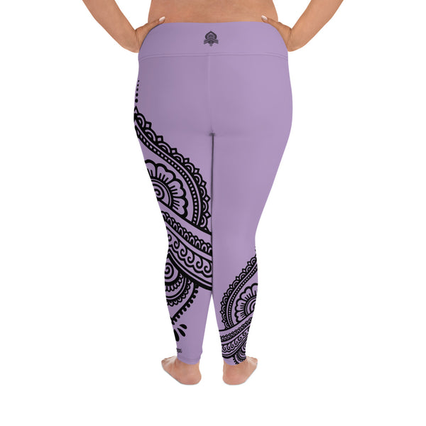 LAVENDER LOTUS CURVACEOUS LEGGINGS