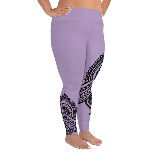 LAVENDER LOTUS CURVACEOUS LEGGINGS